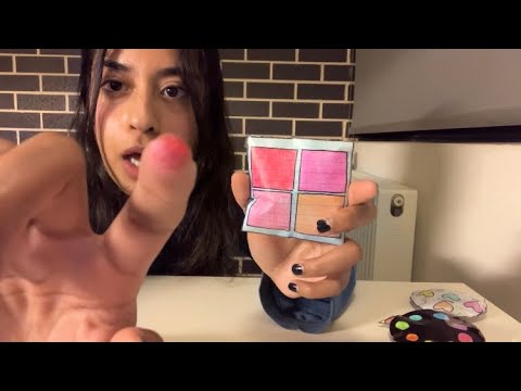 Makeup consultation ASMR Roleplay (paper squishy makeup)