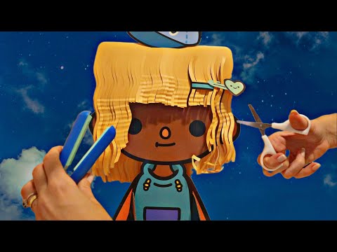 ASMR HAIR CUT WITH PAPER / CORTE DE CABELO DE PAPEL - Sweet Carol