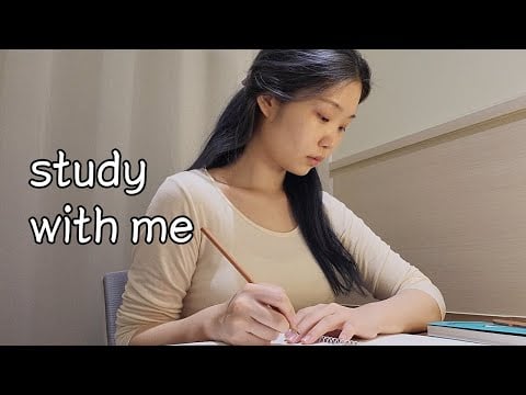 스터디카페 백색소음 asmr (+연필✏️) | 집중력이 올라가는 45분 스터디윗미