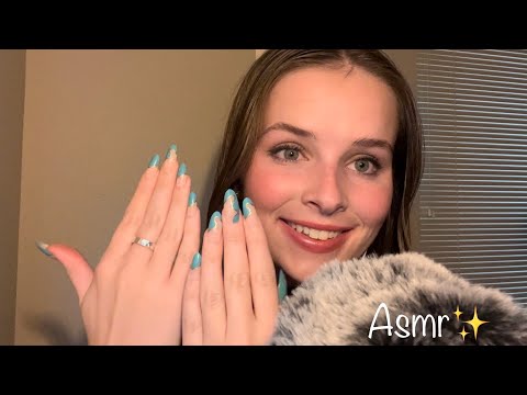 ASMR😴 long nail 💅triggers and application🙌🌙✨