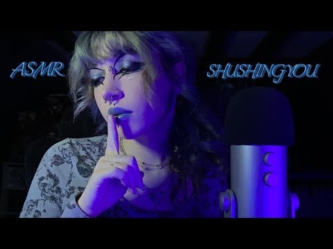 Shushing You While I Ramble ASMR | Hand Sounds, Finger Fluttering, Whispering