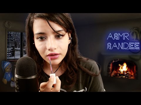 Hello hello 👄 touching your face with intense mouth sounds  ⚠️ #asmr