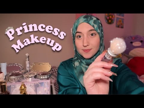 ASMR Doing Your Princess Makeup for a Tea Party