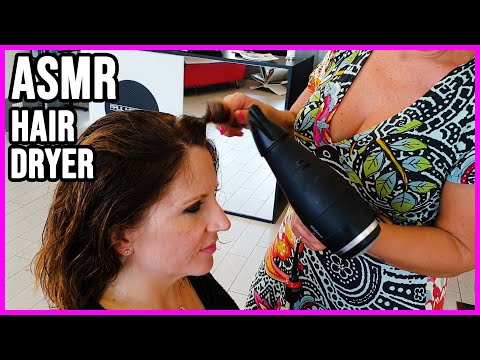 ✂️ HAIRDRESSER GIRL - RELAXING HAIR DRYER SOUND - [ASMR] WHITE NOISE PHON