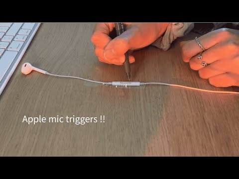 Apple mic triggers ! (no talking)