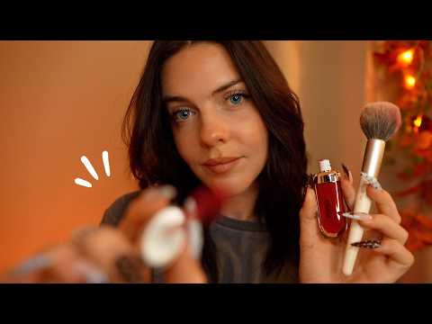 ASMR - Makeup artist te maquille pour une soirée d’automne 🍂 (layered sounds)