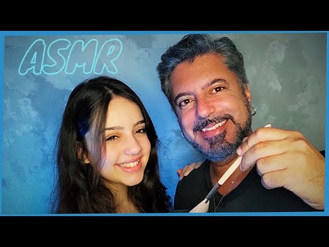 ASMR COLLAB COM MEU PAI DouglASMR [ PINCEL NA TELA CÂMERA TOUCHING ] Luiza Aro Top