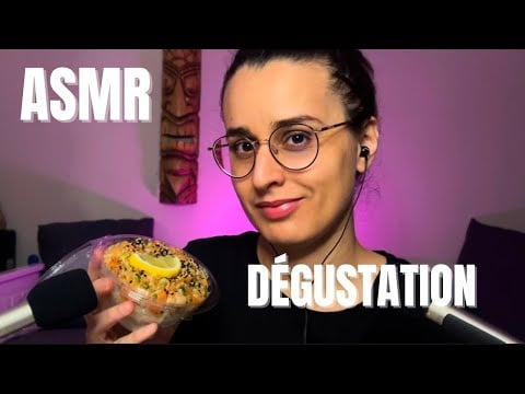 ASMR FR | DÉGUSTATION TARTARE DE SAUMON 🍣🧡EATING SOUNDS