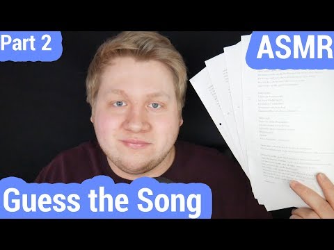 ASMR | Guess the SONG Game auf  Deutsch/German