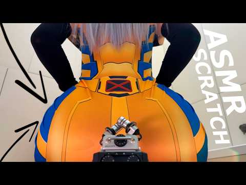 ASMR Tight Cosplay Costume 🦸‍♀️🌟 BEST FABRIC SCRATCHING SOUNDS | No Talking ⚡️