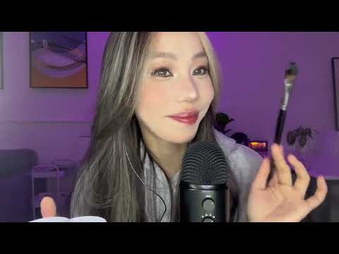 ASMR｜颜料口水画🎨让我在你的脸上添点颜色 小宝们💓的👄🈷️🈳纯享来啦🤣🤣 #ASMR#声控助眠 #口水画 #口腔音 #颜料口水画