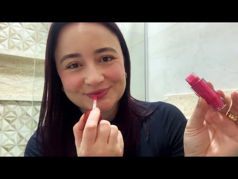 ASMR IN ENGLISH: DOING MY MAKEUP 🎀 PT SUBTITLES (CASEIRINHO)