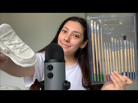 ASMR Showing You My Art Stuff *not an artist lol* | Whispered Rambling