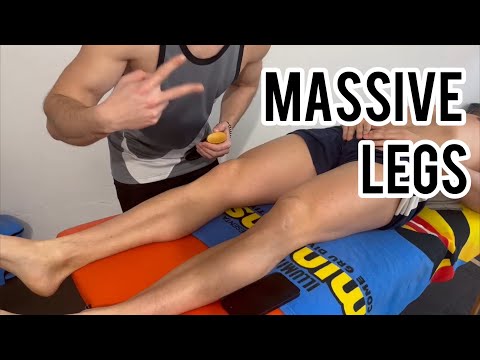 Muscular Leg ASMR Massage: Relaxation for Strong Limbs