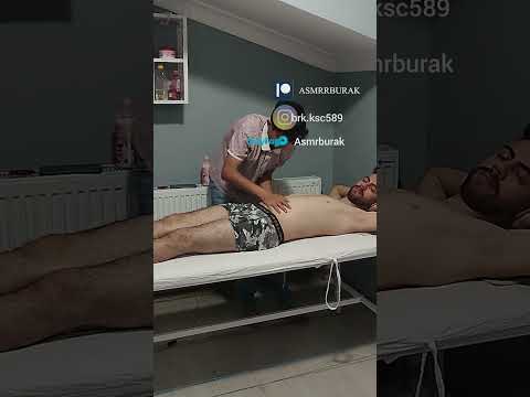 TURKISH MASSAGE THERAPY THAT ENERGIZES THE CHEST AND ABDOMEN #satisfying #relaxing #asmr #shorts