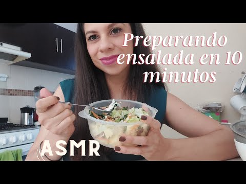 ASMR en Español | Preparando ensalada en 10 minutos