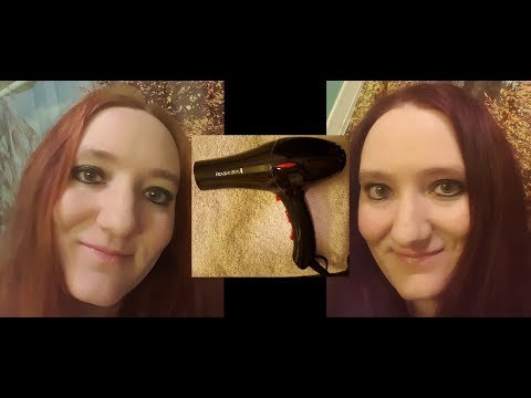 ASMR blowdrying hair before/after bleach/dye :D