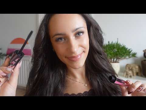 ASMR sweet wlw girl touches up ur makeup and comforts u