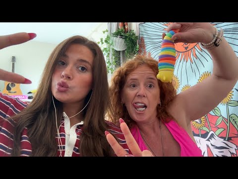 ASMR - me and my mom try give you tingles ..