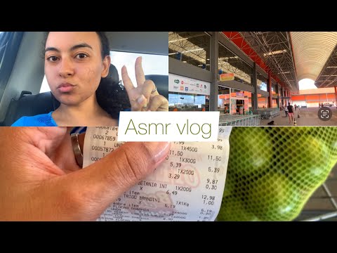 ASMR VLOG FAZENDO COMPRAS DO MÊS (mostro tudo)