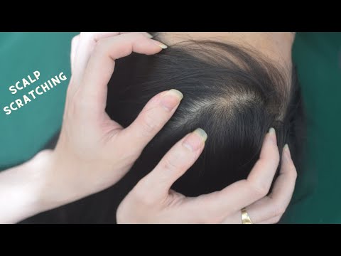 ASMR Head Scratching Aggressive, Relaxing Hair Sounds, Hair Tingly For Headache Relief