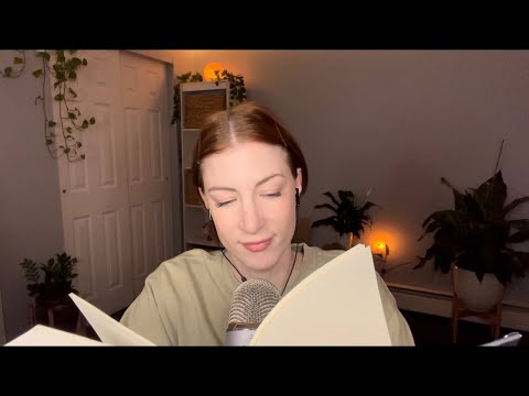 Asmr slow, whispered book reading  #shorts