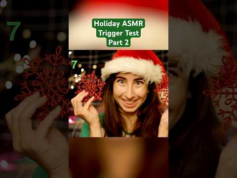 Part 2 ASMR Trigger Test (HOLIDAY EDITION #shorts #holidaysonshorts