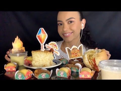 ASMR MUKBANG- Comidas típicas junina 🎉