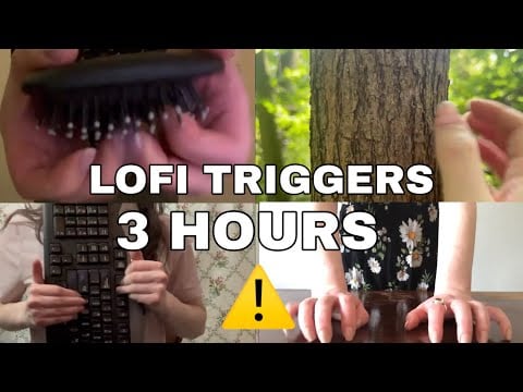 ASMR | 3 HOURS of ONLY LOFI FAST AGGRESSIVE TRIGGERS for Sleep Study Background | No Talking