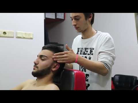 ASMR TURKİSH BARBER MASSAGE HEAD NECK BACK AMR EAR FACE MASSAGE
