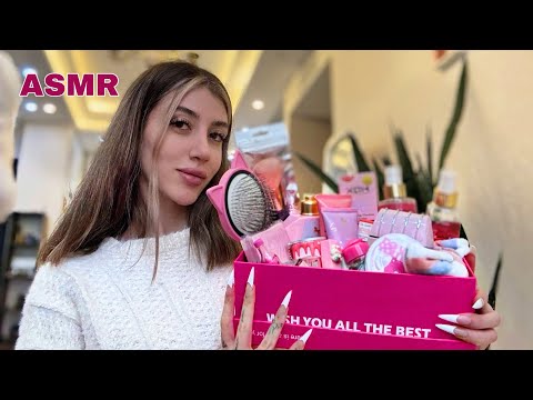 ASMR/ pinky cosmetics 🎀🩷 ای اس ام ار صورتی