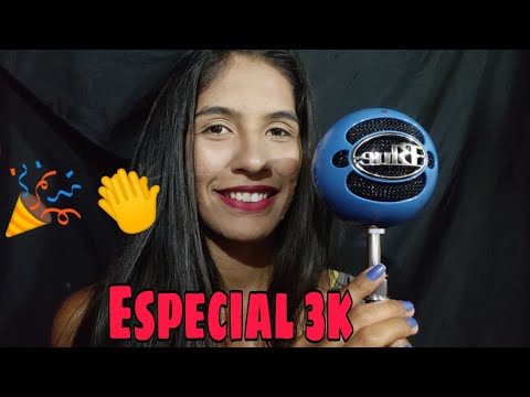 ASMR " ESPECIAL 3K / TESTANDO NOVA AQUISIÇÃO PARA O CANAL 💤