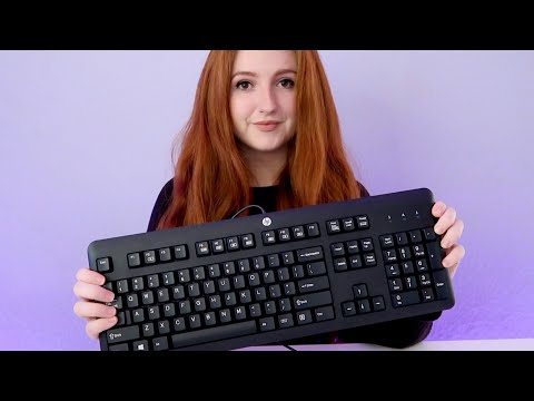 ASMR Keyboard Cleaner Roleplay (Typing, Brushing, Spraying)