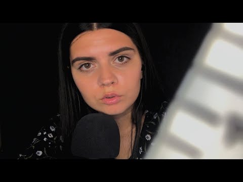 ASMR FACE MEASURING / Unintelligible Breathy Whispers