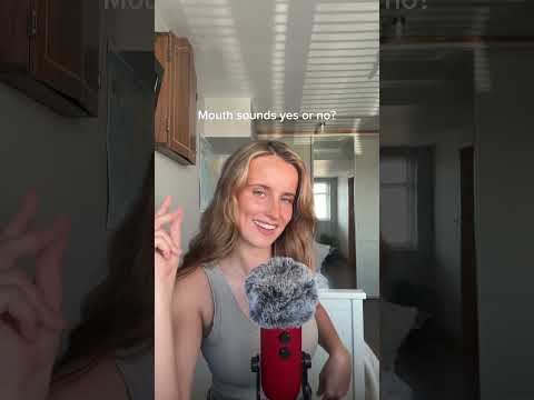 Mouth sounds yes or no? #asmr #relax #mouthwhisper #tingles