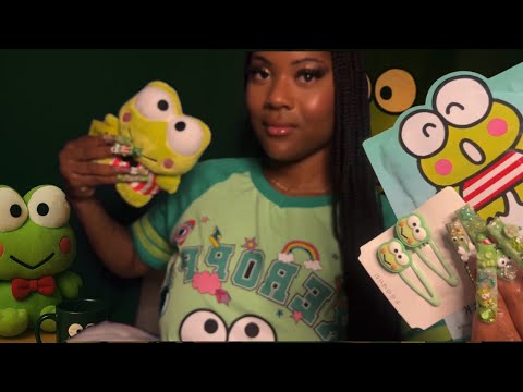 POV: The Girl Who’s Obsessed W/ Keroppi Invites You to a Sleepover|ASMR Hair Play&Skincare Role-play