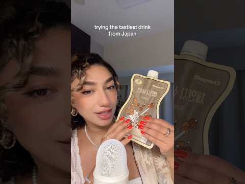 Rating a powdery drink I tried in Japan #asmr #asmrfood