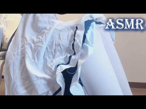ASMR Hatsune Miku Cosplay 💙 Long Nails Scratching (Maid Style)