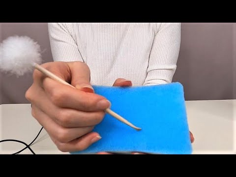 【ASMR】スポンジで耳掃除の音/耳かき/Ear cleaning/梵天/deep/無言/no talking