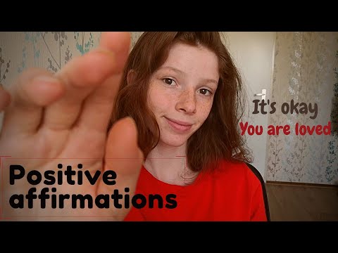 ASMR | Positive affirmations & Plucking away negative energy (repeating it's okay, you are loved)