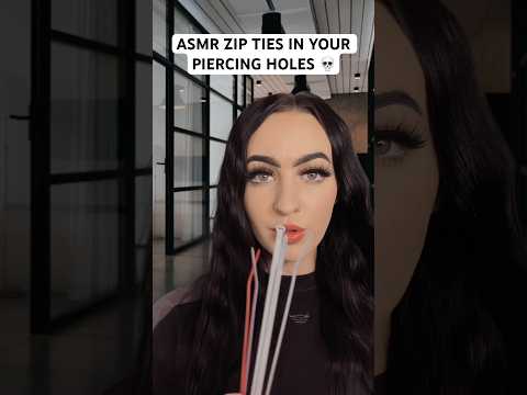 [ASMR] Putting Zip Ties In Your Piercing Holes ✨