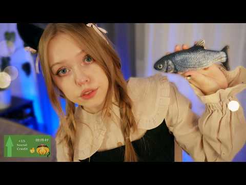 Кошкожена пытается сделать АСМР / Catwife Tries ASMR... +100 Social Credit if She Succeeds