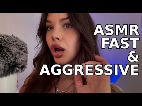ASMR Fast & Aggressive (trigger assortment, mouth sounds, whispering)