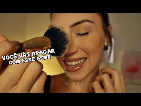 Você Vai Dormir Antes do Vídeo Acabar | ASMR Câmera Brushing