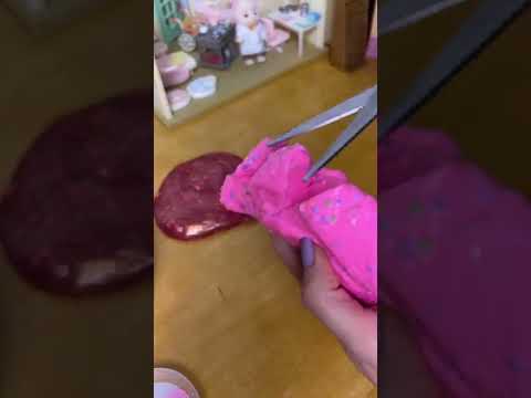 Satisfying video - Cortando slime ASMR #shorts