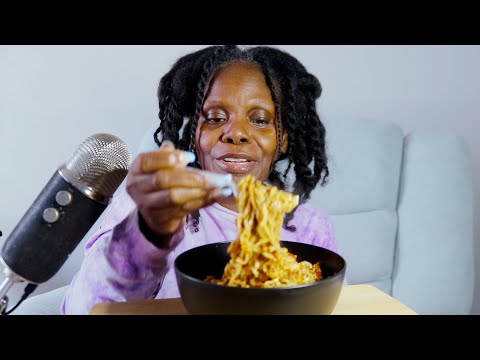 DRESSED UP RAMEN NOODLES ASMR EATING SOUNDS