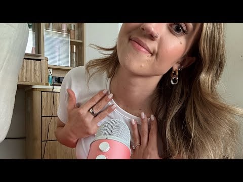 ASMR| (B0DY Triggers) Fabric Scratching + Collarbone Tapping! 