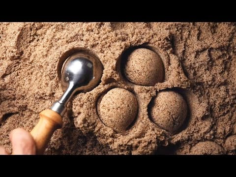 4K ASMR | Ultra Relaxing and Satisfying Kinetic Sand 부드러우면서 자글자글한 키네틱샌드 소리