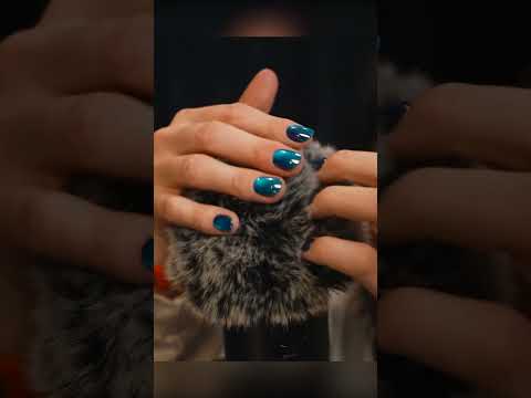 ASMR - Your ears are finally clear! (Fluffy mic scratching) #shorts