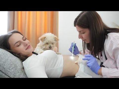 ASMR Real Person Abdominal Assessment, Head to Toe Exam, Chiropractic Adjustments, TSA, Soft Spoken